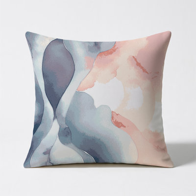 Aqua Horizon Indoor And Outdoor Throw Pillow