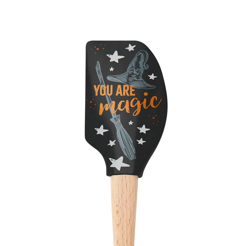 Tovolo Spatulart You Are Magic Silicone Spatula with Wood Handle