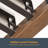 Patio Louvered Aluminum Pergola with Solar LED-104804878-104804879