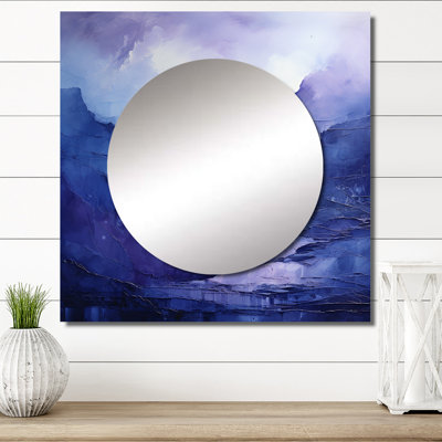 Miroir mural de salon abstrait Kenzli - Paysages abstraits