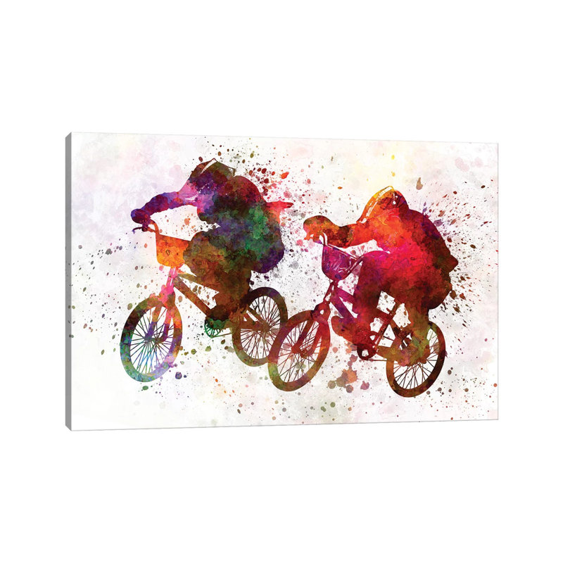 BMX Race I by Paul Rommer - Wrapped Canvas Painting, 66.04 cm H x 45.72 cm W