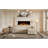 96" Multi-Functional Pull-Out Sofa Bed L-Shape Sectional Sofa With Adjustable Headrest-1408682500