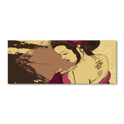 Geisha - No Frame Print on Canvas