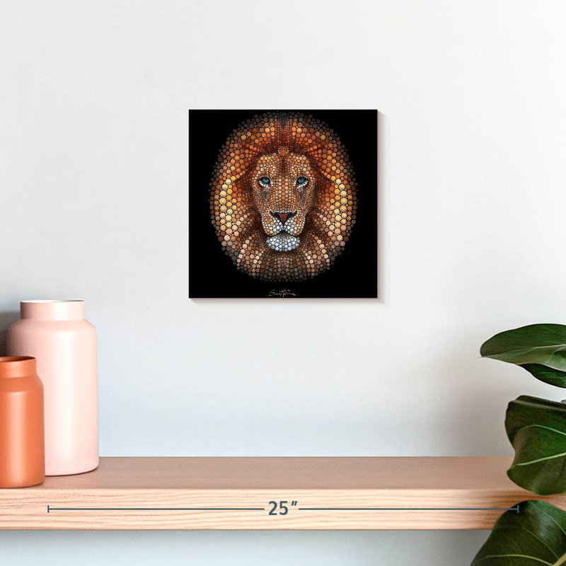 Brampt Digital Lion, 10" H x 10" W