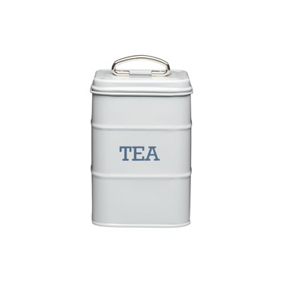 Living Nostalgia French Grey Tea Canister Tin