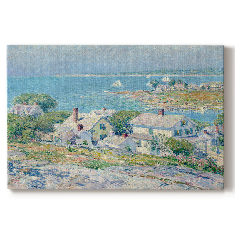 Paysage rétro - CXI - impression sur toile tendue, H 19 po x l 28 po