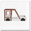 Lit plateforme en bois en forme de voiture