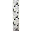 Ruban de Noël blanc et noir ludique et ludique - 2,5 po x 120 verges
