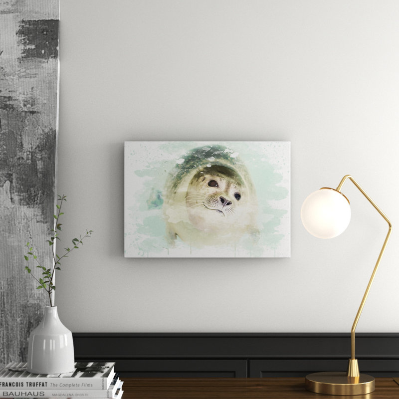 Seal - Wall Art, Wrapped Canvas, 42cm H x 59.4cm W x 0.01cm D