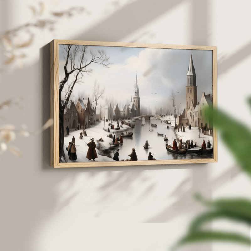 Art de Noël - CMLI - Reproduction encadrée - Restickable, H 8 po x l 10 po, Naturel