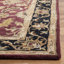 Tapis rouge / noir en laine touffeté à la main Cranmore-19260392