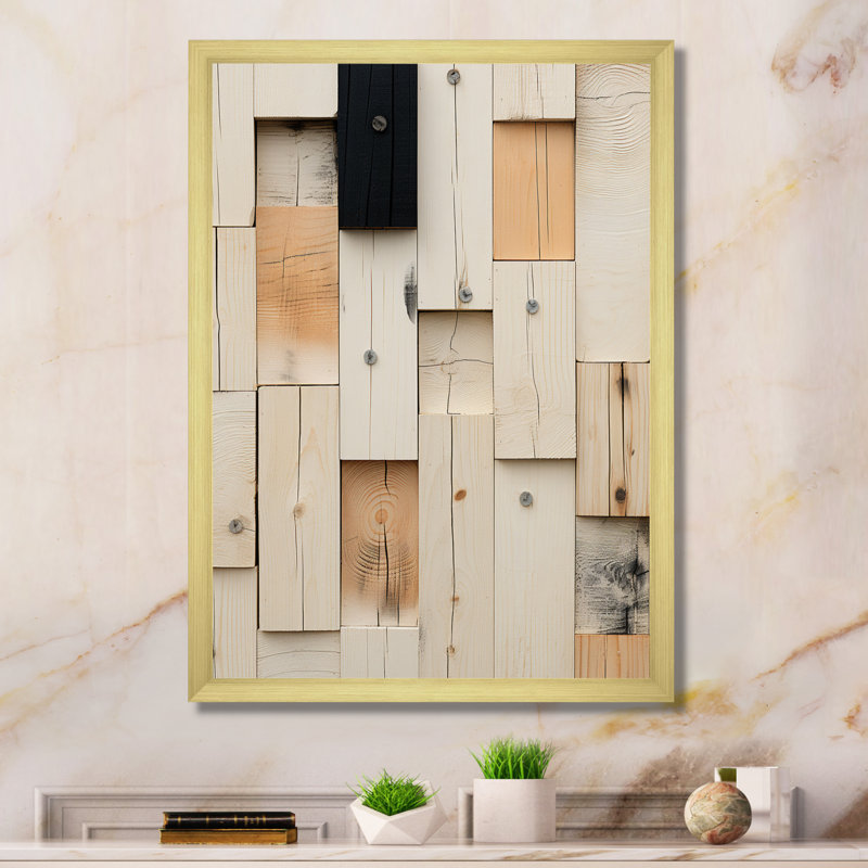 Nouvel ordre minimaliste rétro - art mural moderne géométrique, salon, H 32 po x l 24 po x P 1 po
