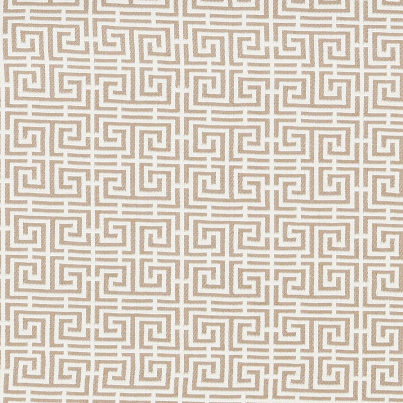 Tissu frettes Chinois, Naturel/ivoire