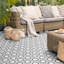 Carreau de porcelaine à motif pour mur et plancher 7 po x 8 po Coco