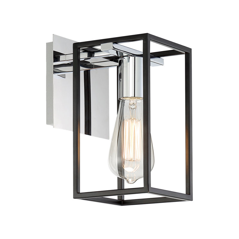 Plafonnier encastré noir à 1 lumière 