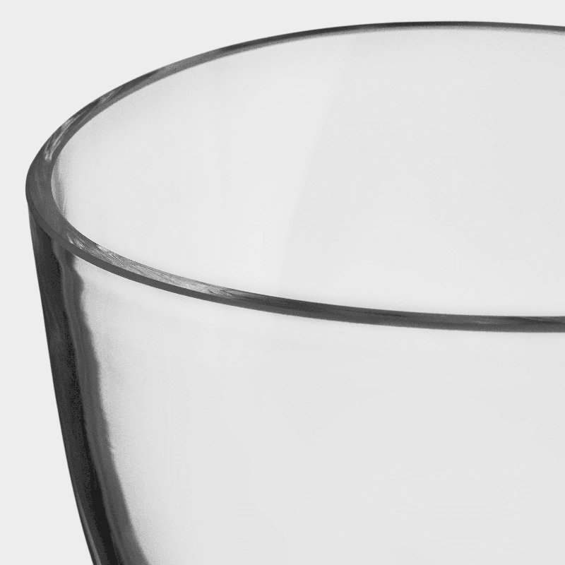 Squeeze Handmade Glass Table Vase, Clear