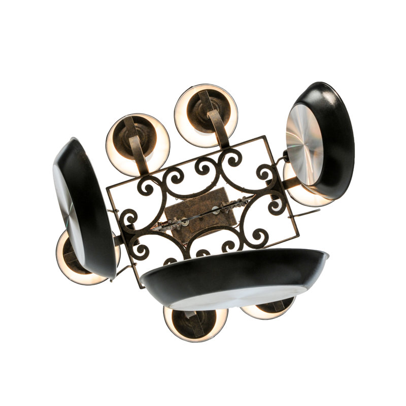 Elara Handcrafted 6 Light Pot Rack