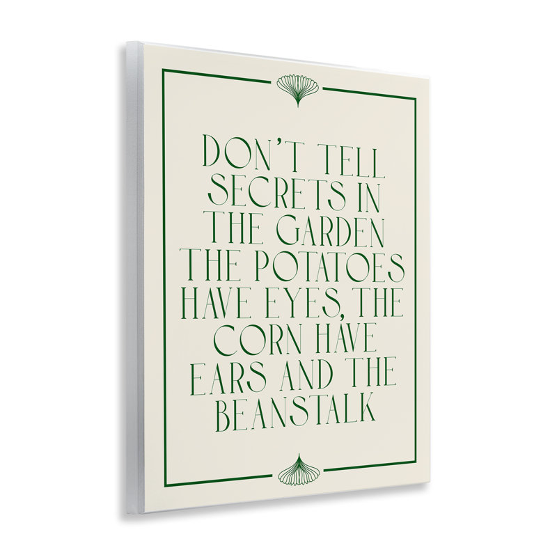  Funny Gardener Secrets Wall Plaque Art by Daphne Polselli