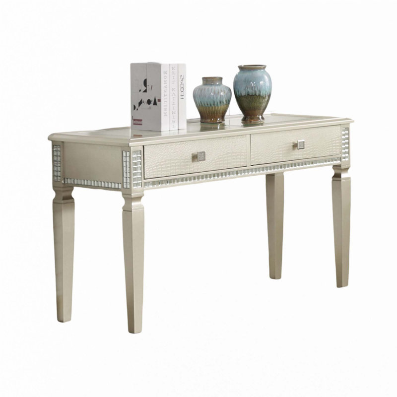 Table de canapé, plateau en verre trempé de 5 mm