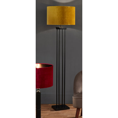Aidric 143.5cm Matte Black Traditional Floor Lamp