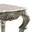 Table de bout Miliani, plateau en marbre naturel et finition bronze antique