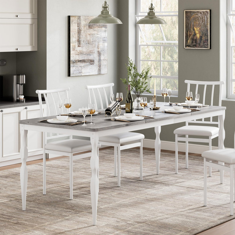 Table de salle à manger GarveeHome, Blanc