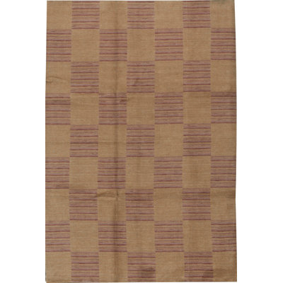 Gabbeh Wool Checkered Area Rug
