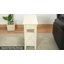 Table d'appoint étroite Galnares pour petits espaces, table de bout élégante avec rangement rabattable et tablette ouverte, table de chevet pour le salon, la chambre à coucher, un appartement, un canapé compact-2057377170
