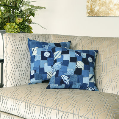 Housse de coussin Patchwork Throw Pillow