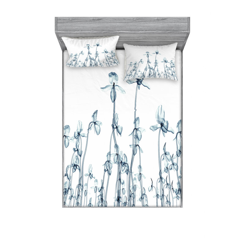 Microfiber Sheet Set, Twin Sheet Set with Fitted Sheet