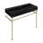 Claire 40 Ceramic Console Sink Matte Black Basin-50789567
