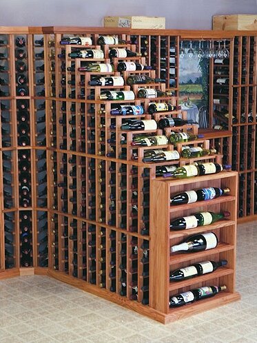 Florez 282 Bottle Floor Wine Bottle Rack