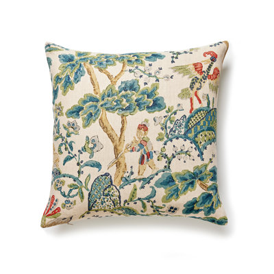 Porcelain Square Pillow Cover & Insert
