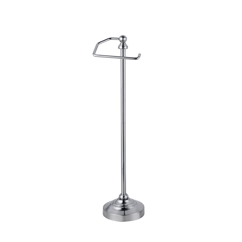 Porte-rouleau de papier hygiénique lourd de luxe Deluxe, Nickel satiné