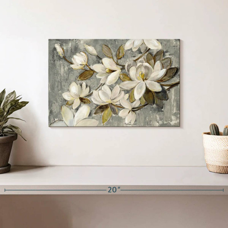 Harnek Magnolia Simplicity Neutral Gray, 8" H x 12" W
