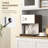 Versatile Kitchen Storage Cabinet with Hutch and Adjustable Shelves for Organized Dining Room