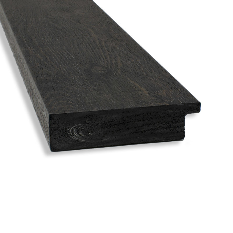 Akhia Narrow Beveled Wall Mirror, 29" x 23", Rustic Plank Espresso