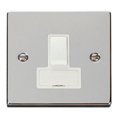 Polished Chrome 13A Fused Connection Unit Switched