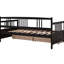 Lit de jour simple avec compartiments de rangement colorés - Bois stable pour une maison paisible Tiroirs spacieux et fonctionnels-317715801