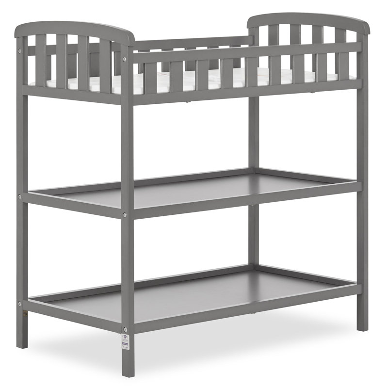Table à langer avec coussin Emily, Gris acier