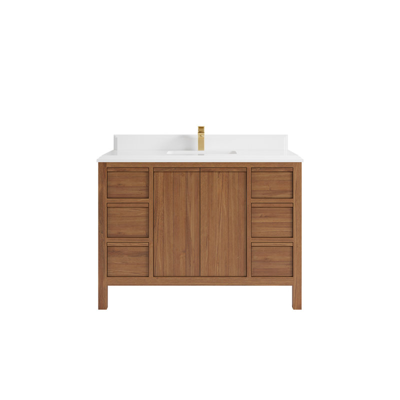 Teck Elizabeth X P 22 po De meuble-lavabo simple D, Blanc