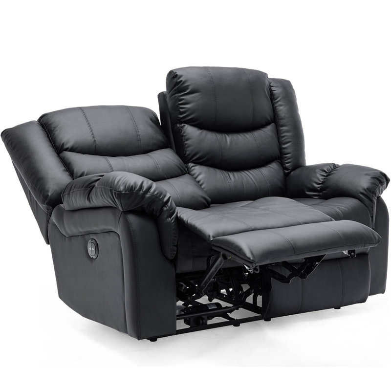 Electric Reclining Living Room Sets, Black