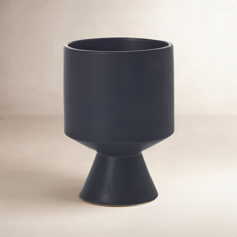 Patricia Handmade Ceramic Pot Planter, 7.5" H x 5.25" W x 5.25" D