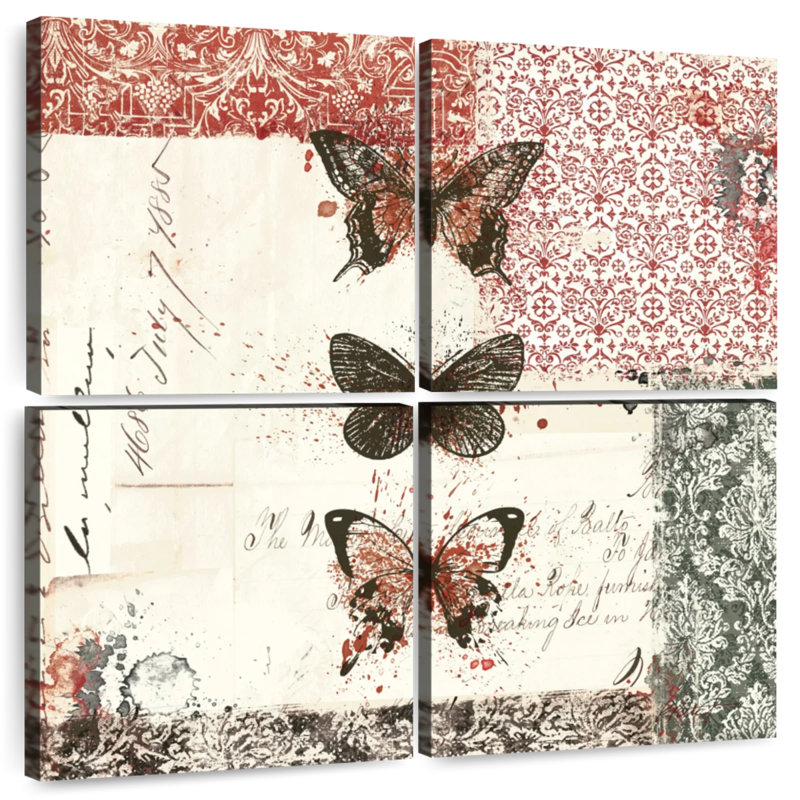 Brampt Bees And Butterflies II, 50" H x 50" W