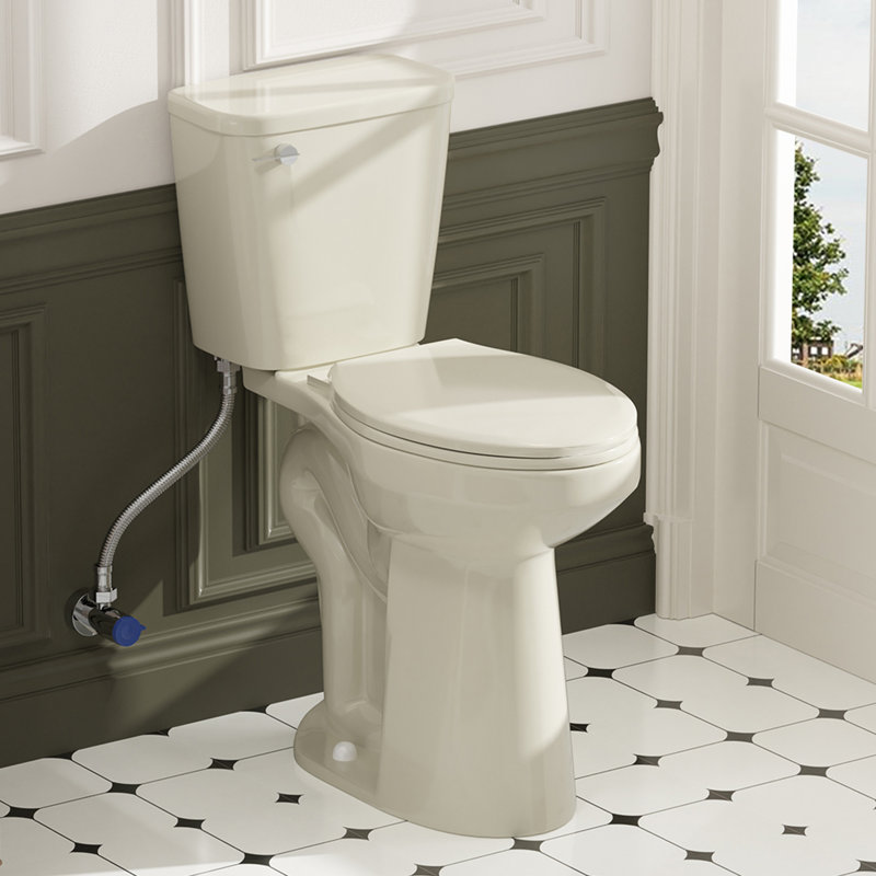 Toilette allongée pour salle de bain Traditional, Os