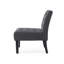 Chaise d'appoint rembourrée moderne en tissu pour salon / chambre à coucher / salle à manger, ensemble de 2