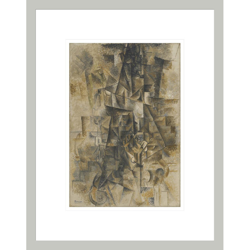 Accordéoniste (L'accordéoniste) par Pablo Picasso, impression giclée sur cadre, 16.75" H x 13.22" W