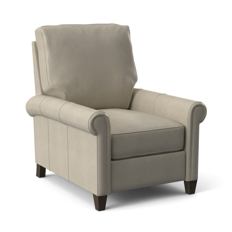 Haskins Recliner, Anilina Hunter Genuine Leather, Cobblestone, Manual