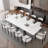 Louina 70.8" to 102.3" Extendable Rectangular Dining Table with Fabric Chairs Dining Set-1003697969-1003328404-1003328361