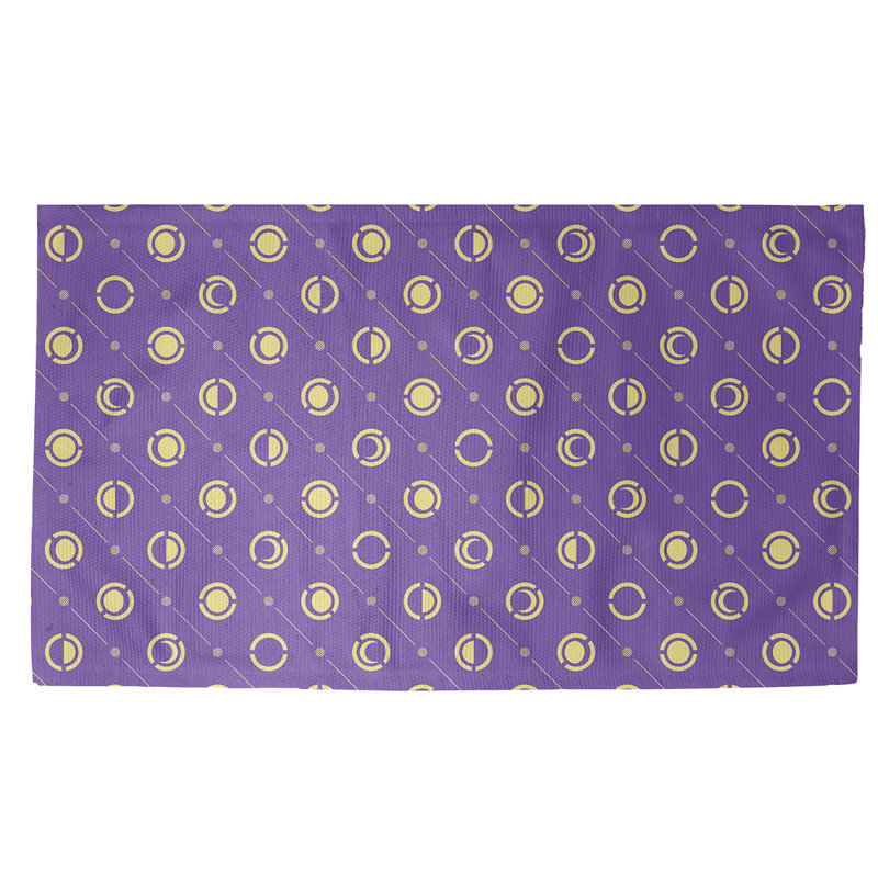 Tapis décoratif mauves Moon phases, Rectangle de 5 pi x 7 pi